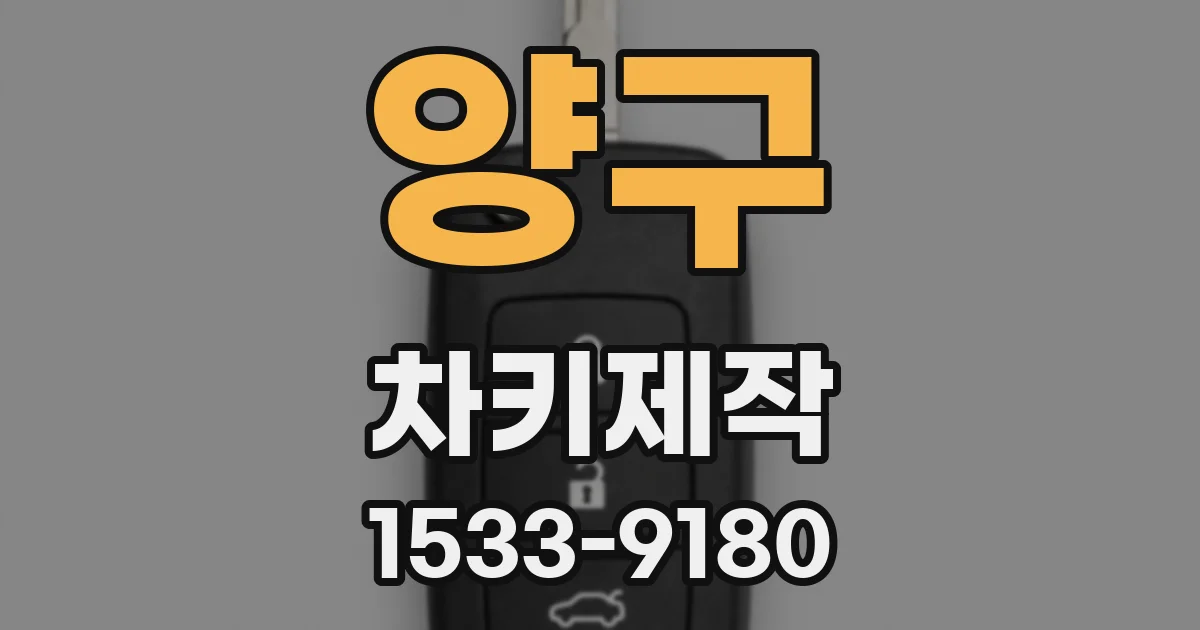 양구 차키제작