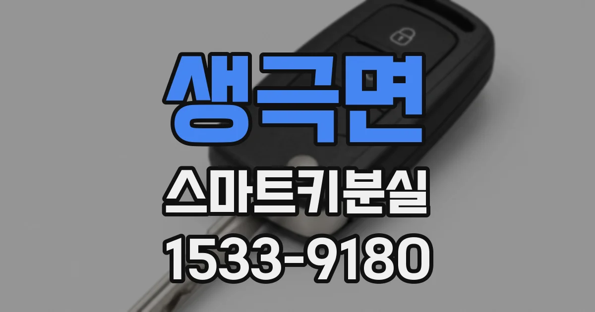 생극면 스마트키분실