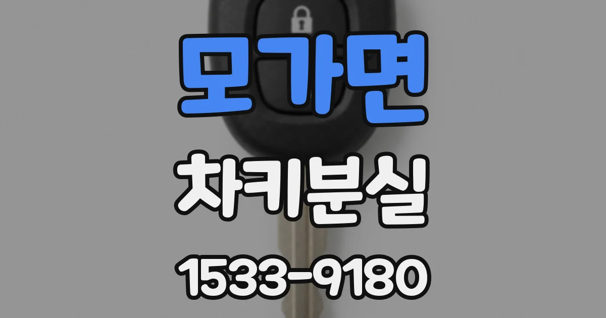 모가면 차키분실