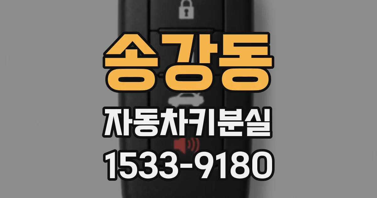 송강동 자동차키분실