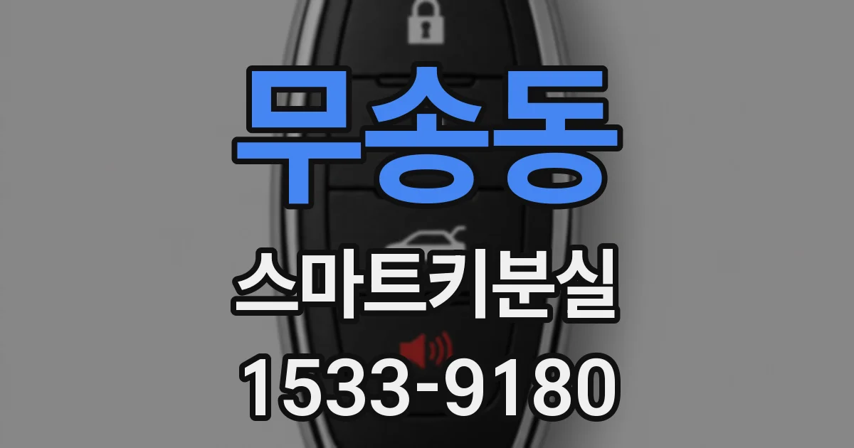 무송동 스마트키분실