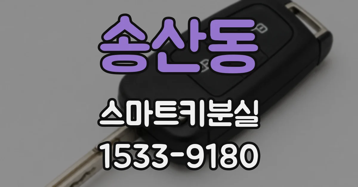 송산동 스마트키분실