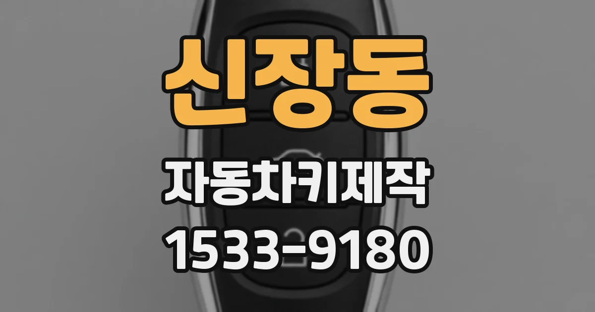 신장동 자동차키제작