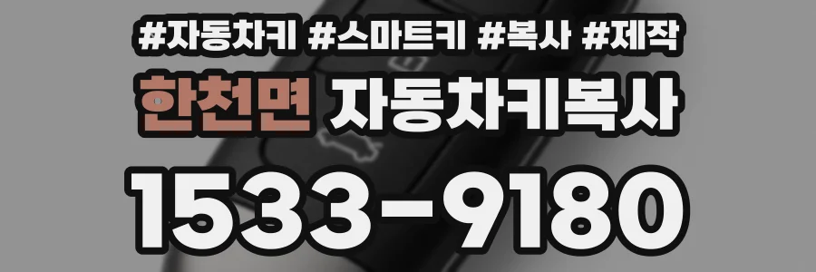 한천면 자동차키복사
