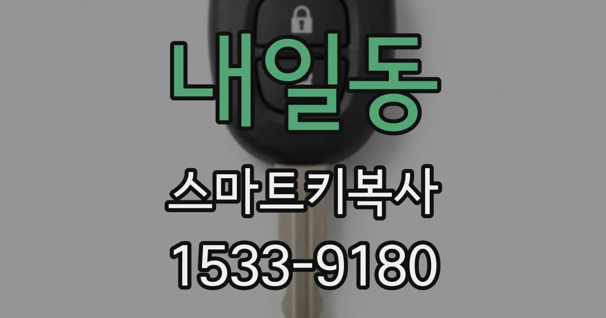 내일동 스마트키복사