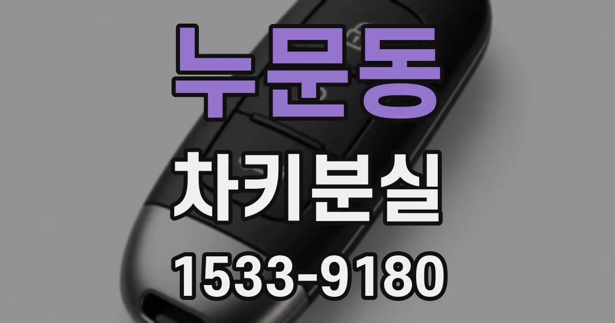 누문동 차키분실