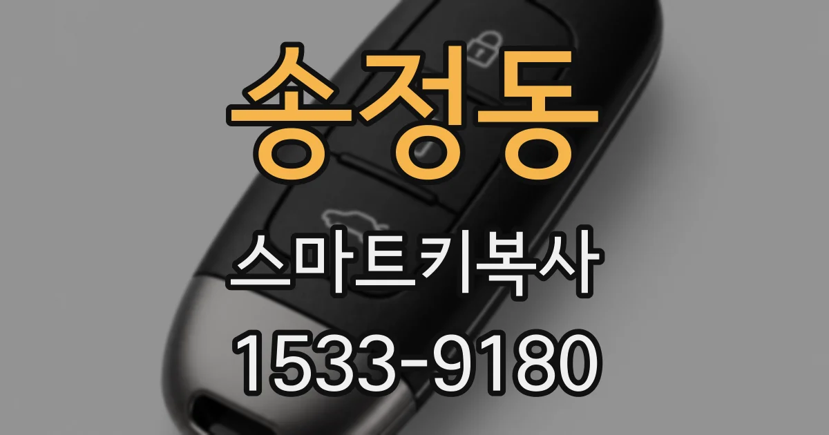 송정동 스마트키복사