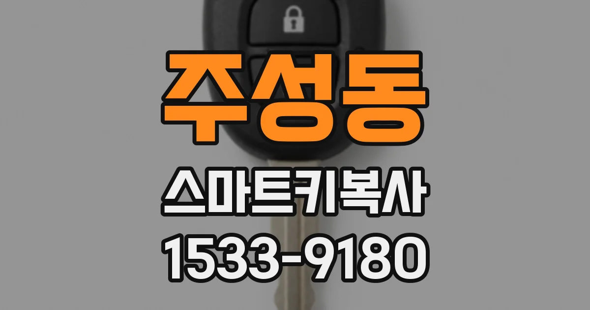 주성동 스마트키복사