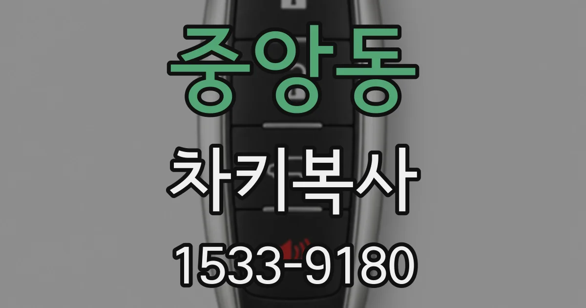중앙동 차키복사