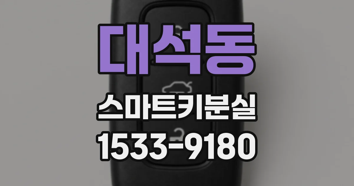 대석동 스마트키분실