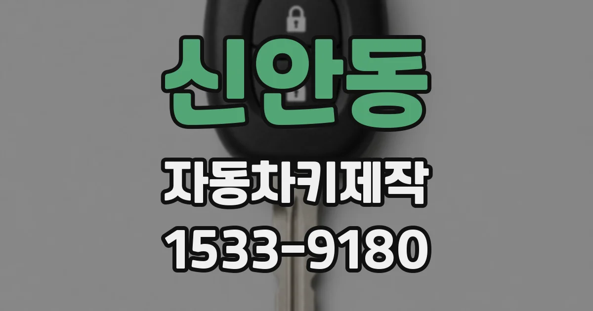 신안동 자동차키제작