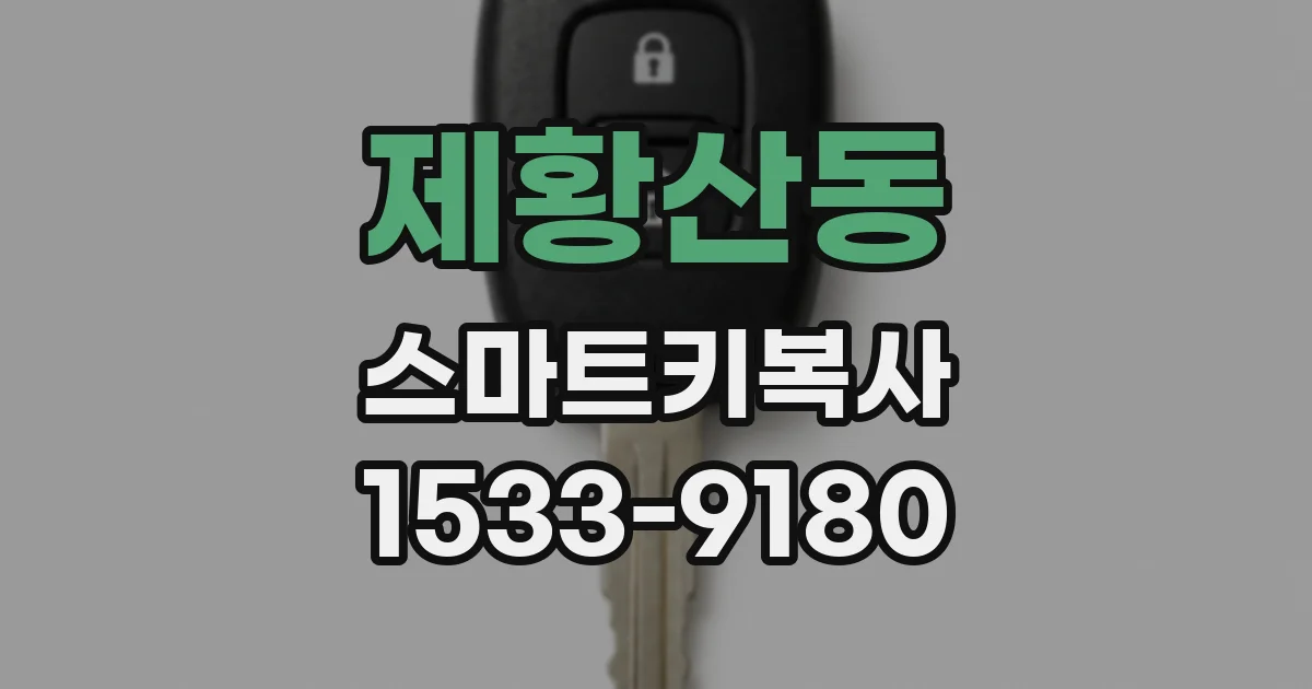 제황산동 스마트키복사