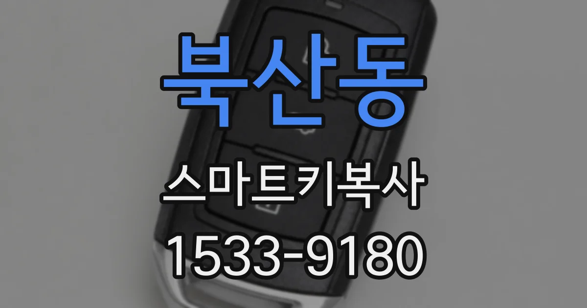 북산동 스마트키복사