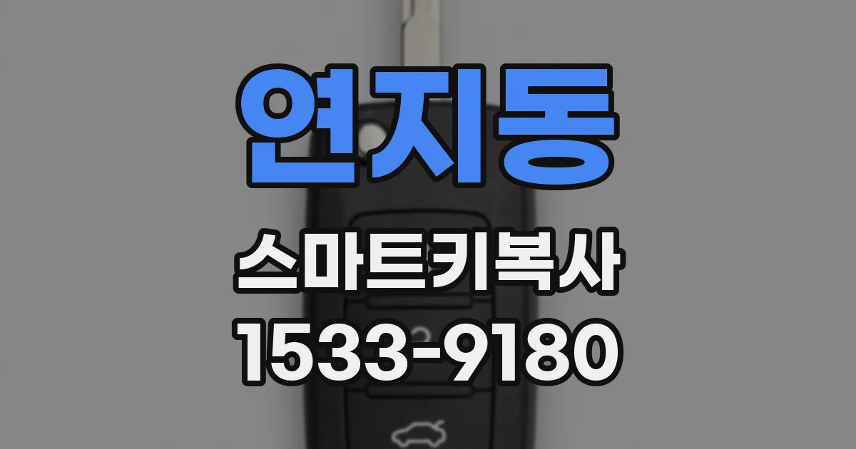 연지동 스마트키복사
