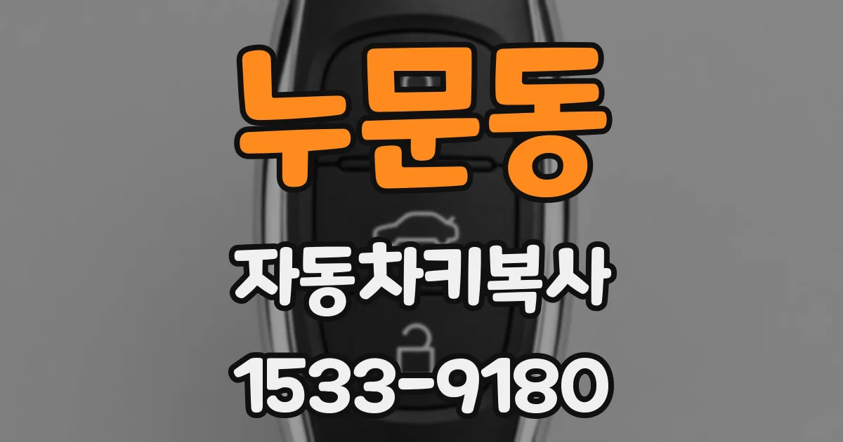 누문동 자동차키복사