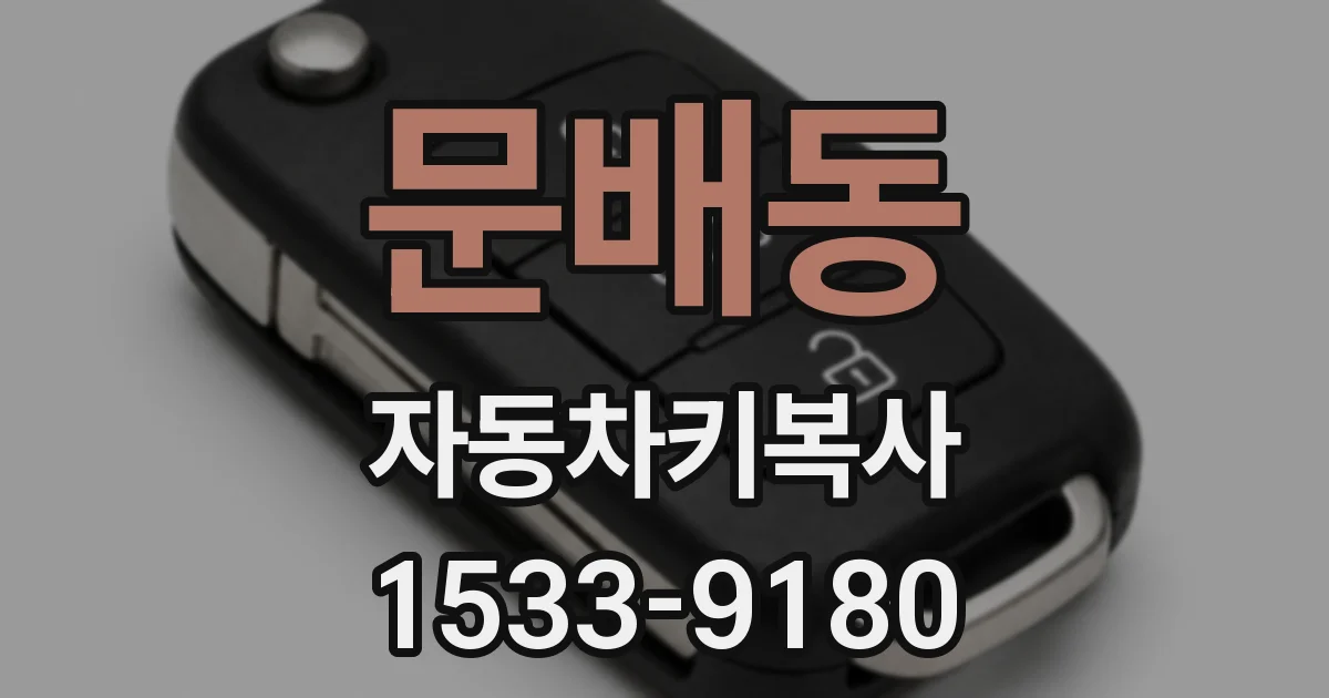 문배동 자동차키복사