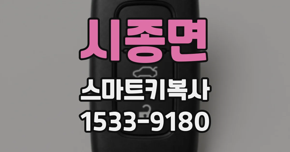 시종면 스마트키복사