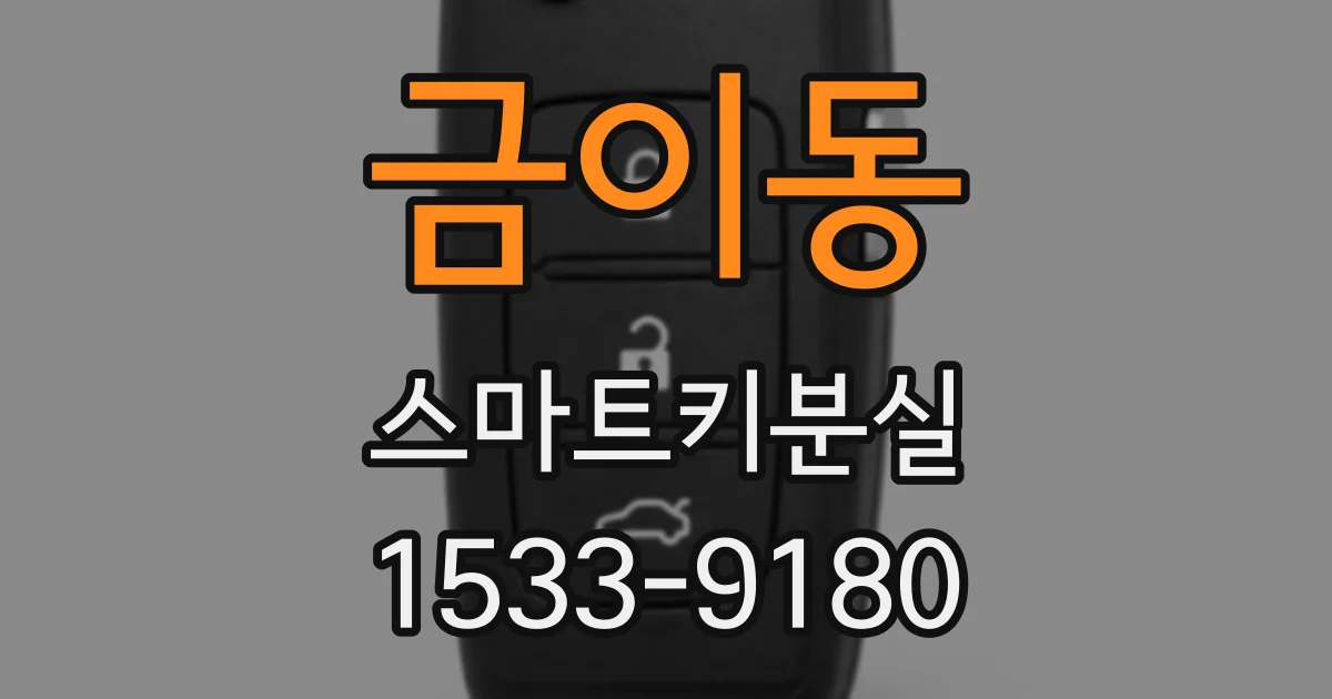 금이동 스마트키분실