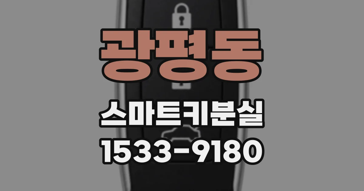 광평동 스마트키분실