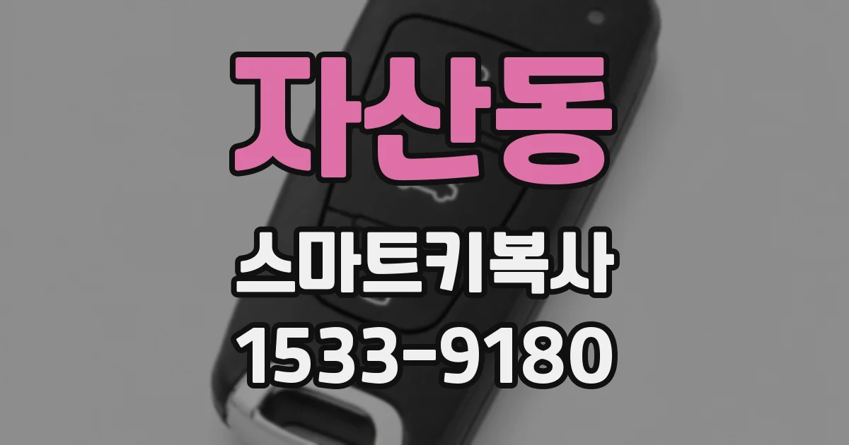 자산동 스마트키복사