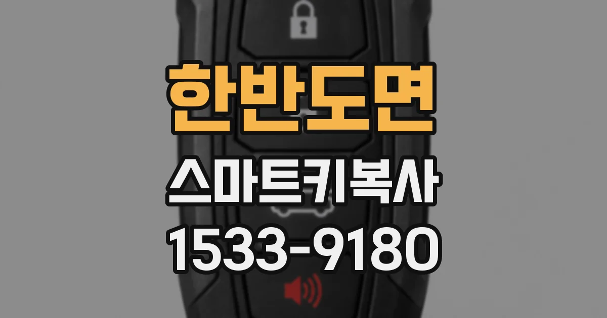 한반도면 스마트키복사
