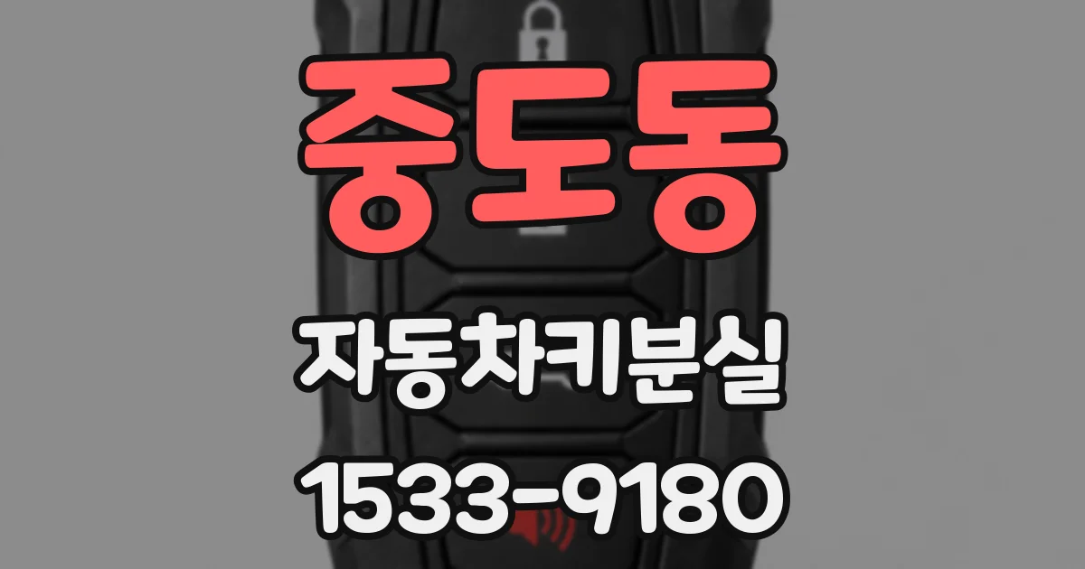 중도동 자동차키분실
