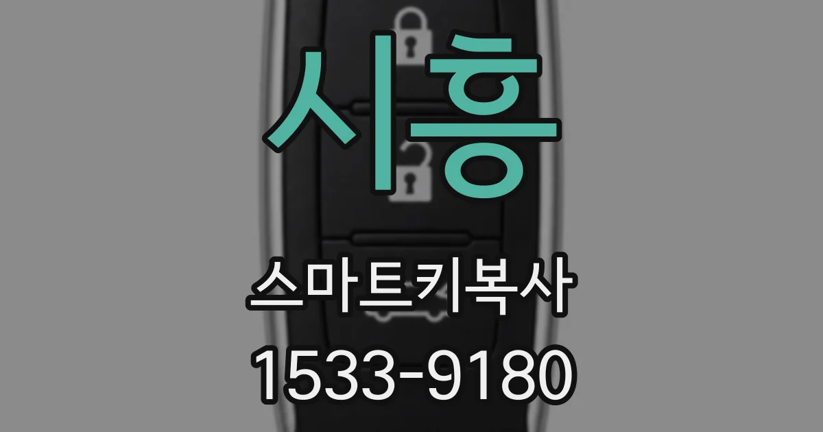 시흥 스마트키복사