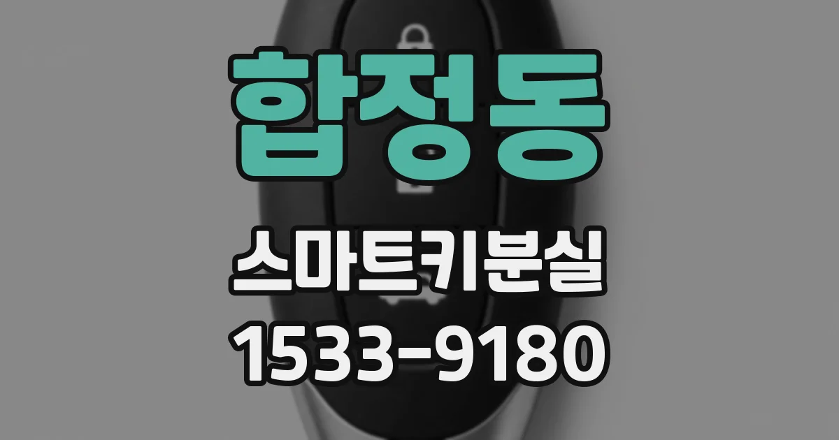 합정동 스마트키분실