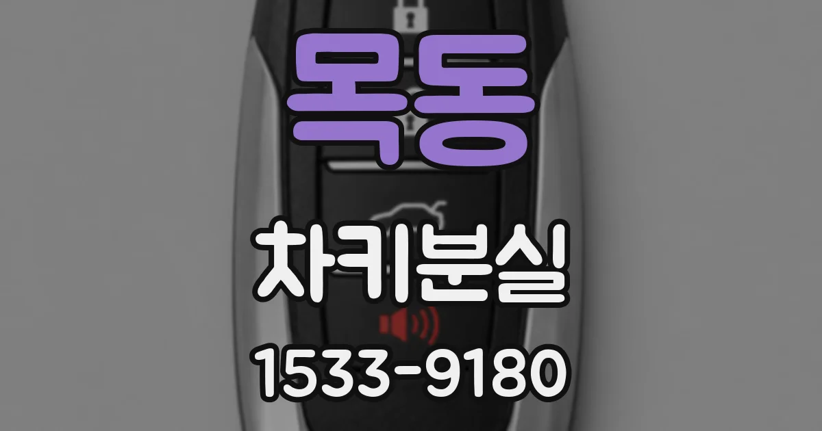 목동 차키분실