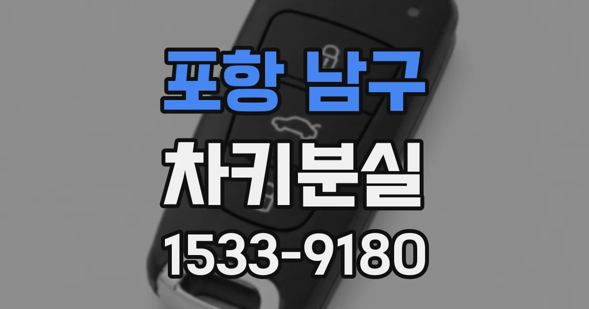 포항 남구 차키분실