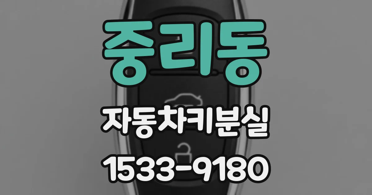 중리동 자동차키분실