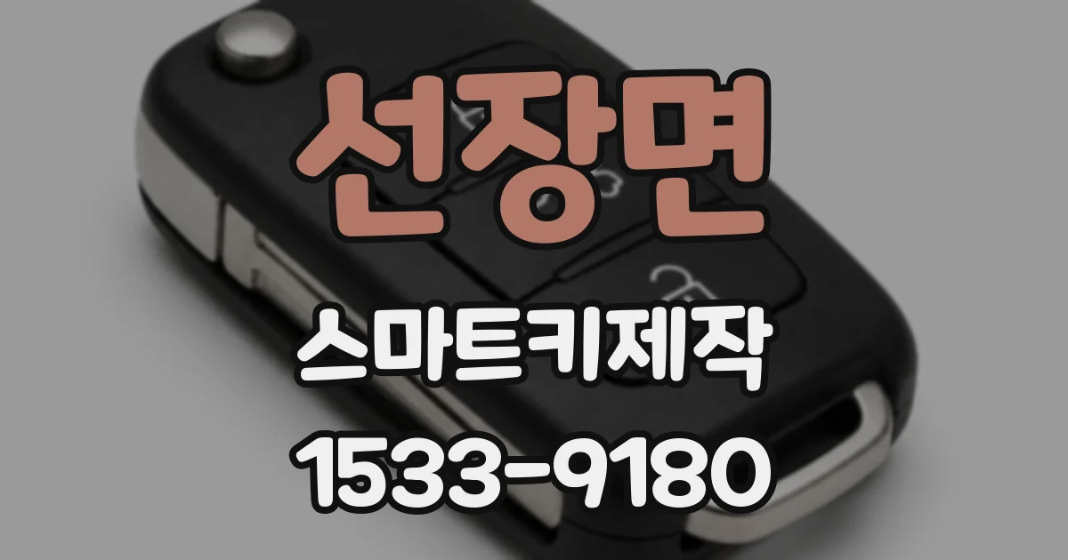 선장면 스마트키제작