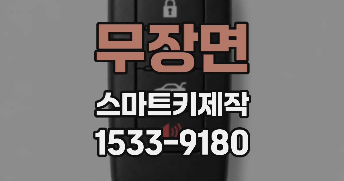 무장면 스마트키제작