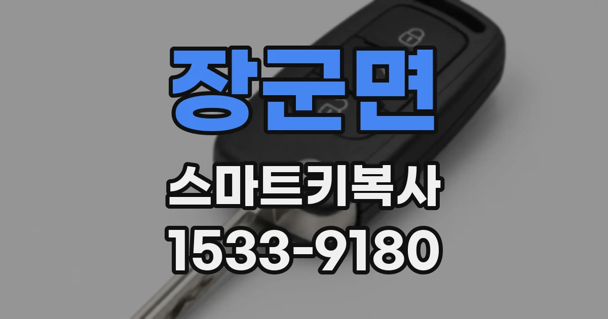 장군면 스마트키복사
