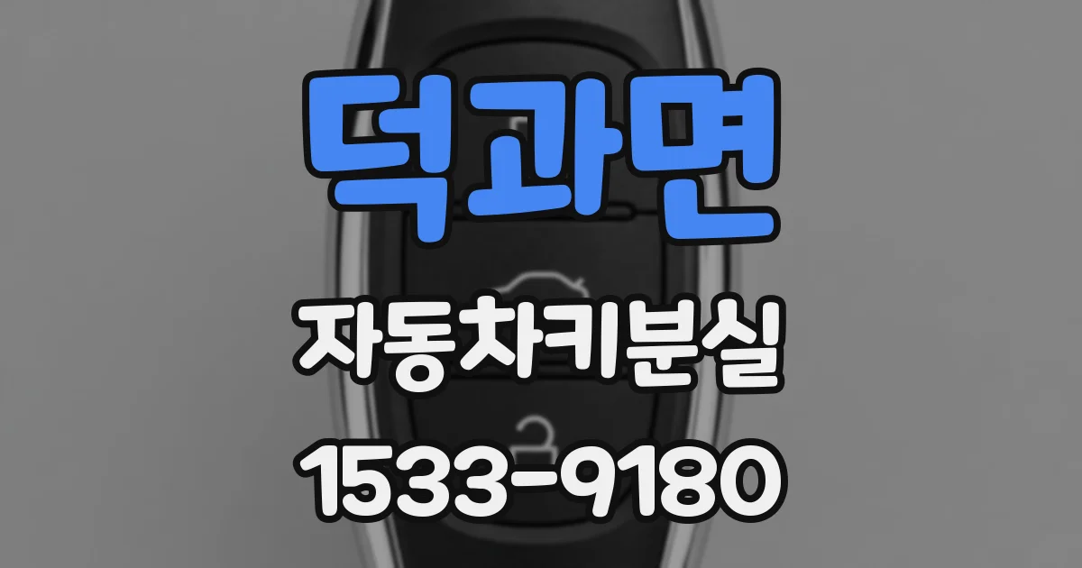 덕과면 자동차키분실