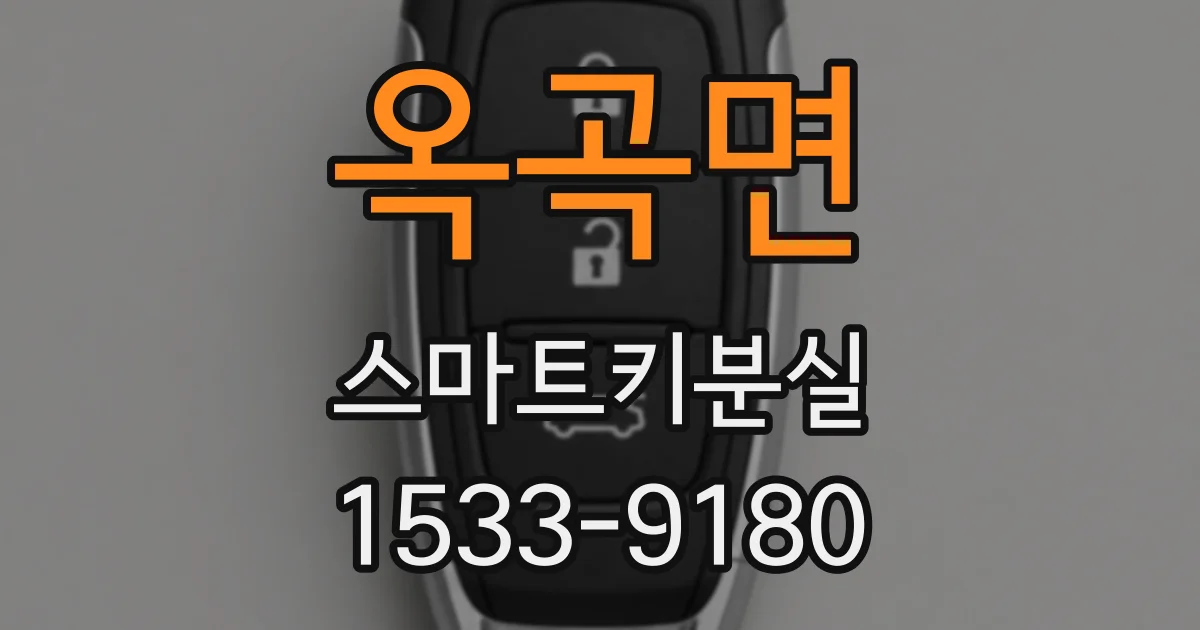옥곡면 스마트키분실