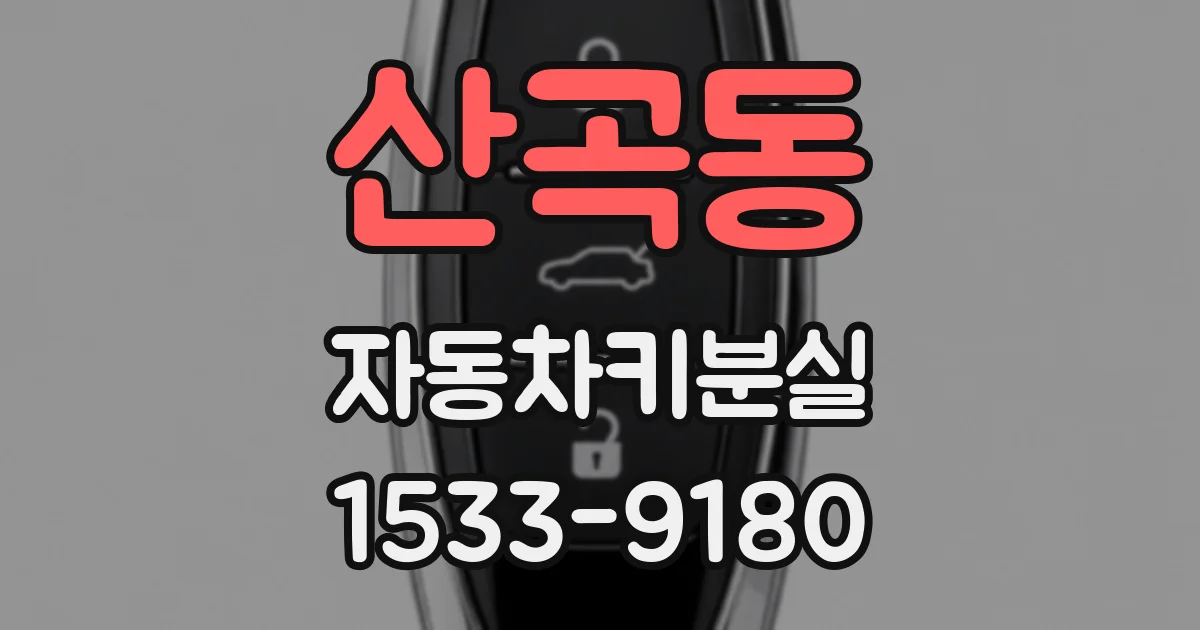 산곡동 자동차키분실