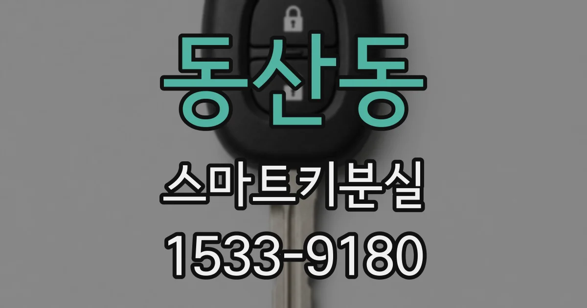 동산동 스마트키분실