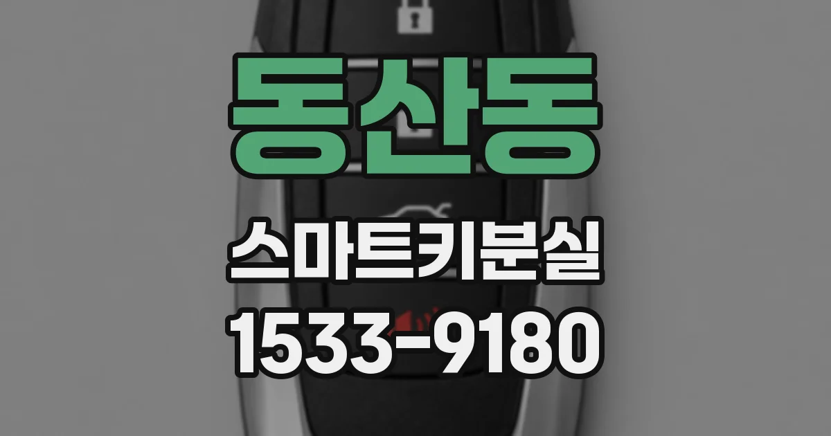 동산동 스마트키분실