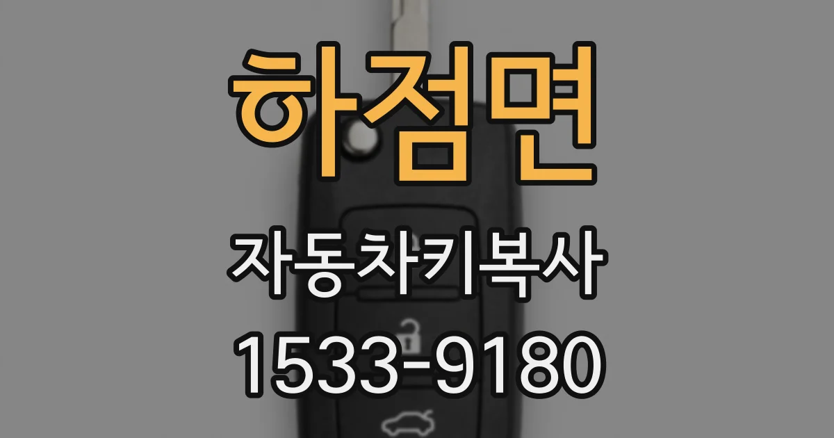 하점면 자동차키복사