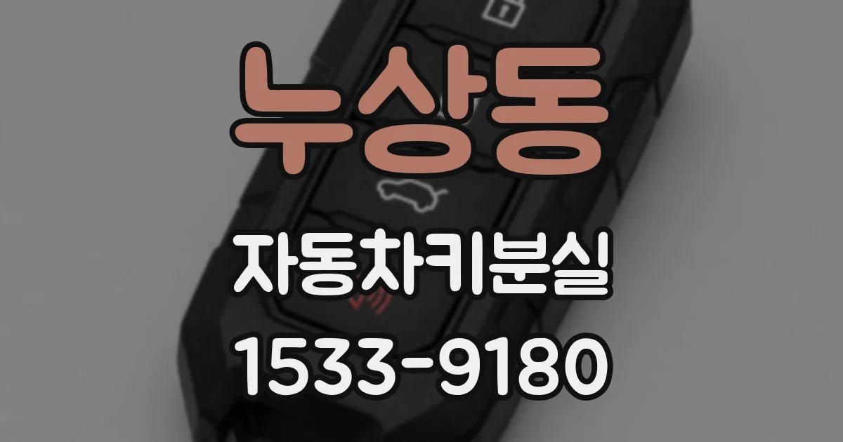 누상동 자동차키분실