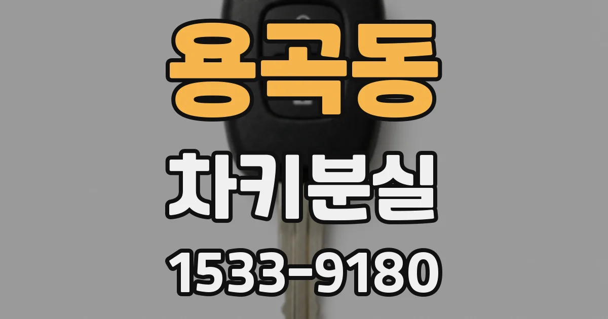 용곡동 차키분실