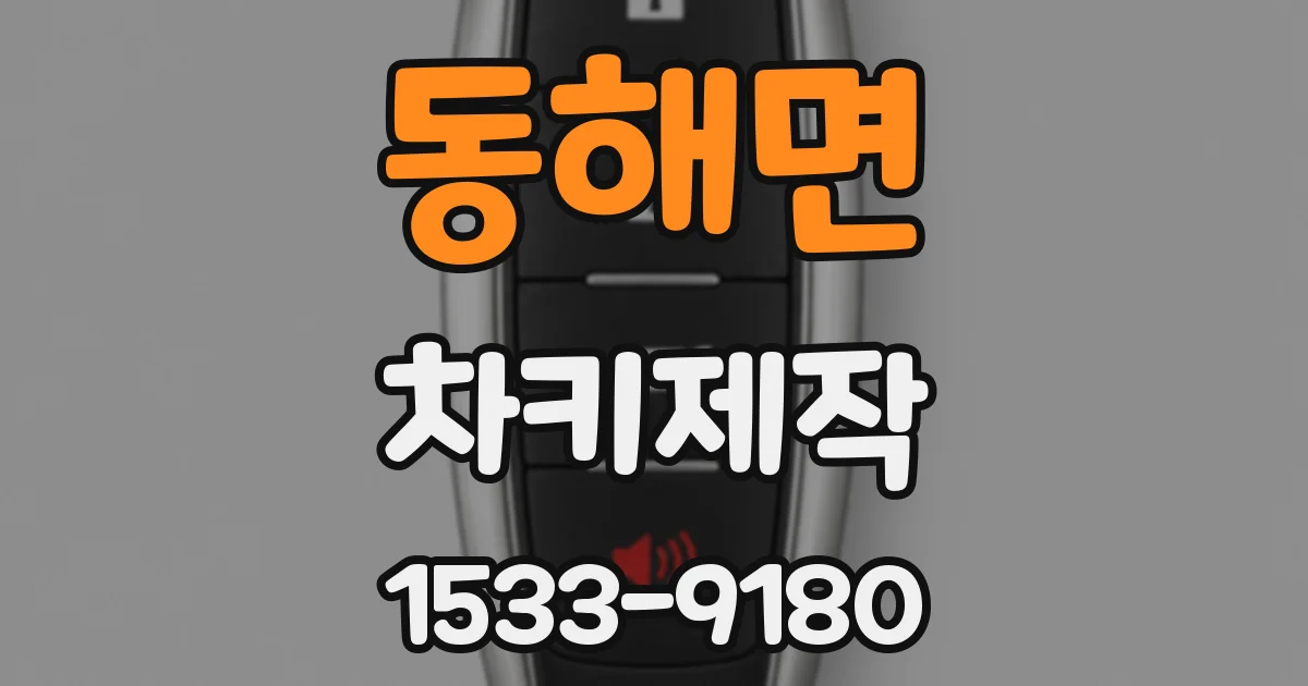 동해면 차키제작