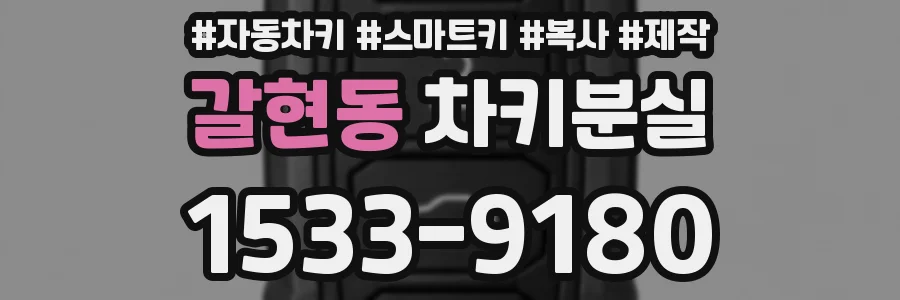 갈현동 차키분실
