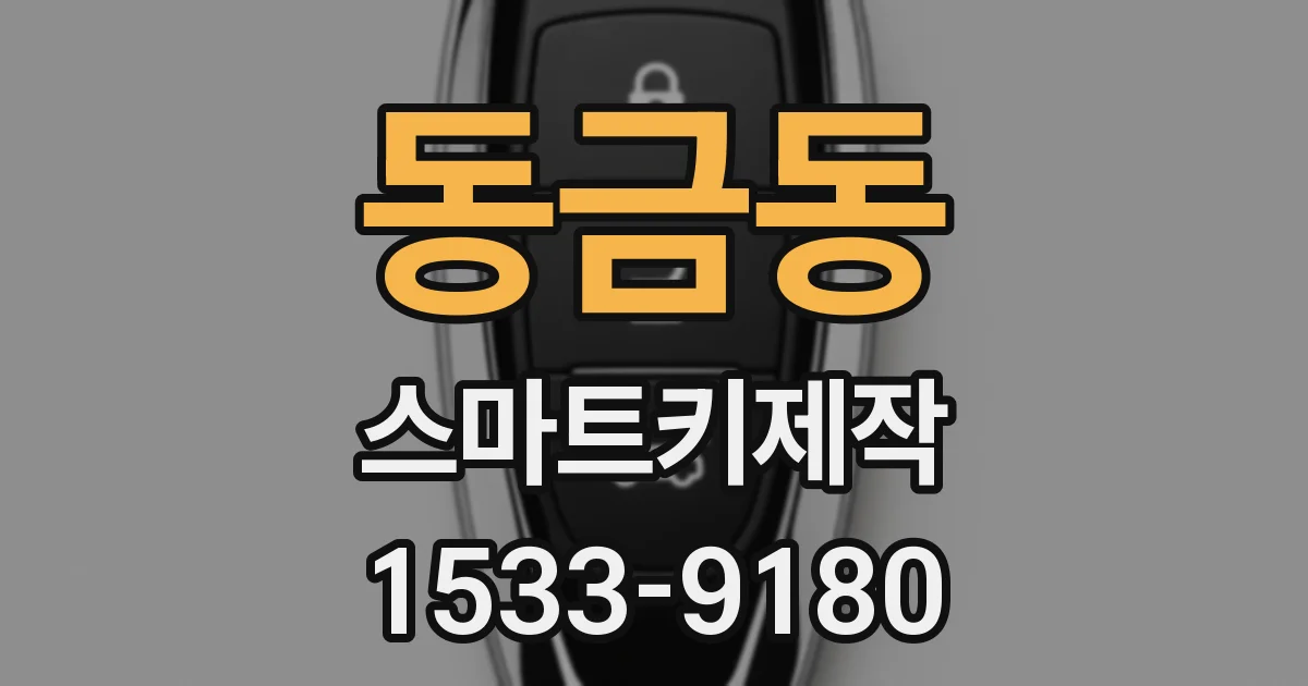 동금동 스마트키제작