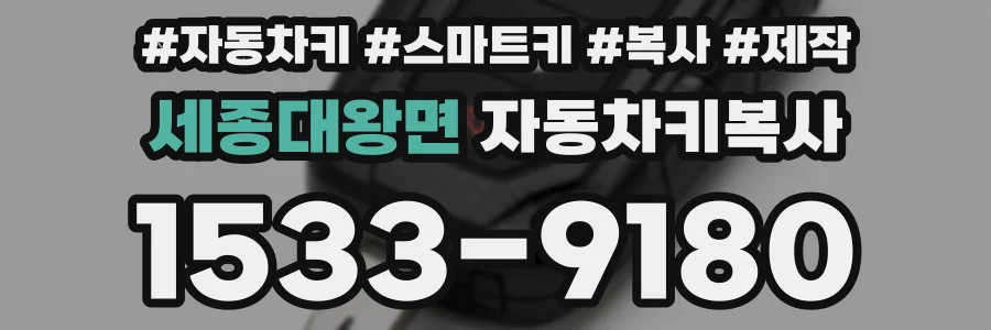 세종대왕면 자동차키복사