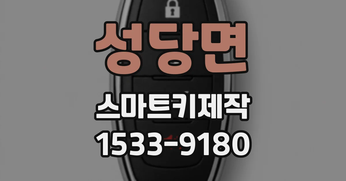 성당면 스마트키제작