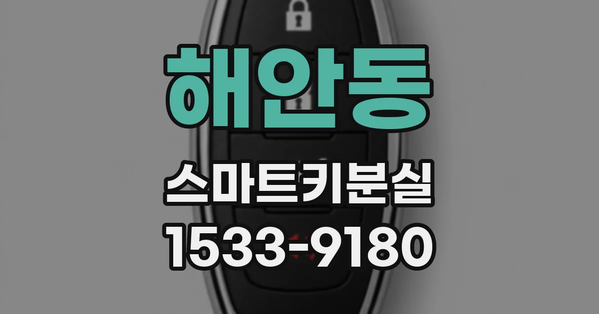해안동 스마트키분실