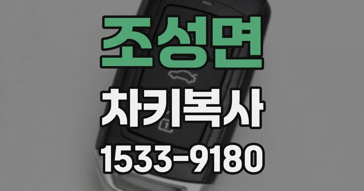조성면 차키복사