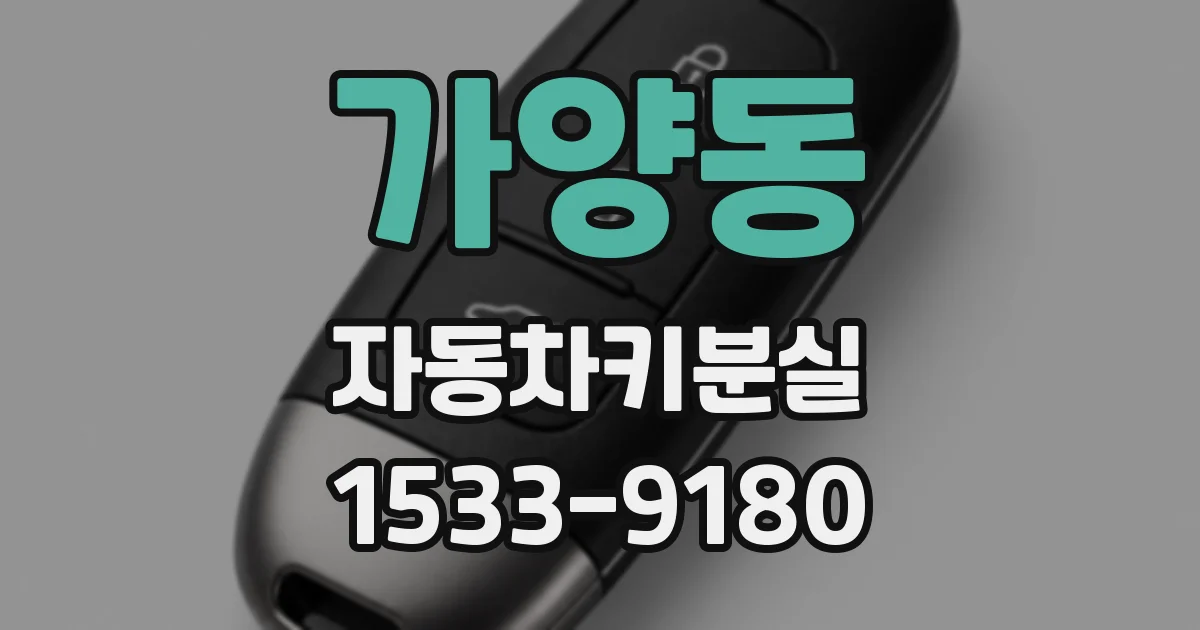 가양동 자동차키분실